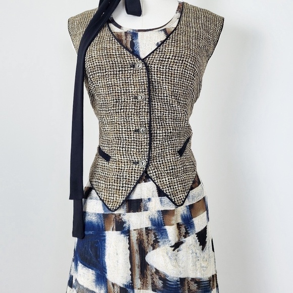 *Free With Purchase* Y2K Abstract Midi Dress Lola Rose - Picture 7 of 10